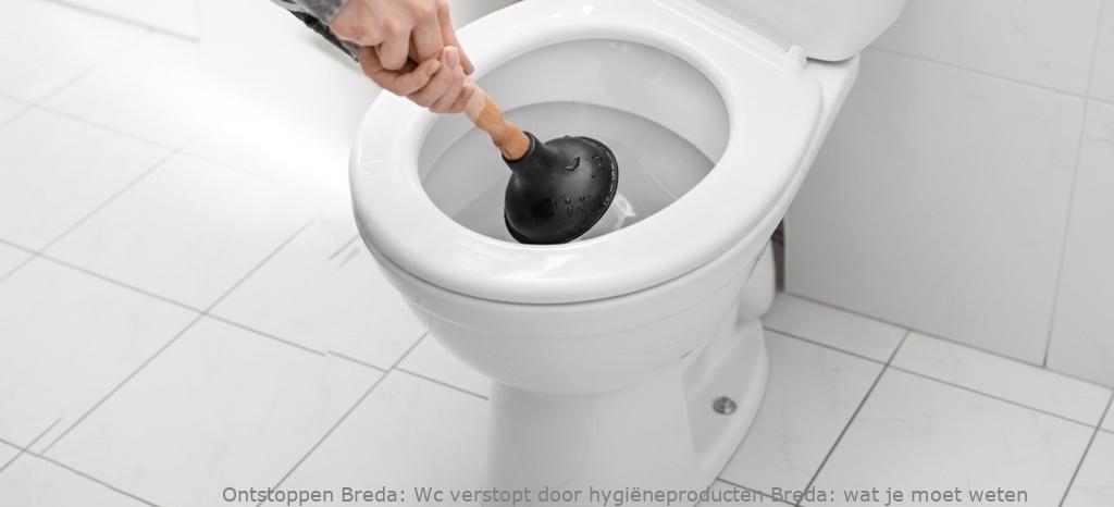 Wc verstopt door hygiëneproducten Breda: wat je moet weten
